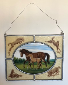 lot 159 image: Heavenly Horse Glass Decor