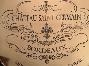 lot 186 image: Chateau Saint Germain Copper Lazy Susan