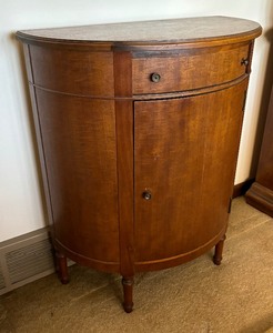 lot 187 image: Imperial Half Round Accent Cabinet