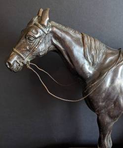 lot 51 image: Gorgeous Bronze Horse Sculpture