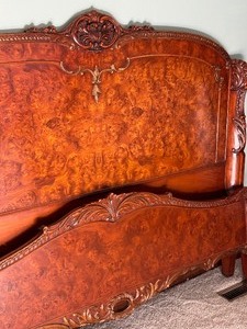 lot 20 image: Vintage French Style Queen Size Bed Frame