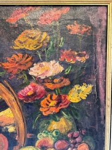 lot 42 image: Original Framed Still Life Painting by Gretchen Meyncke