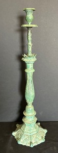 lot 307 image: Gorgeous Green Candleholders