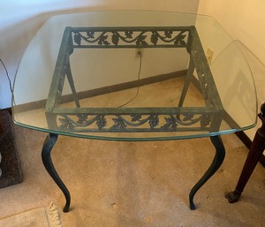 lot 355 image: Glass Top Table