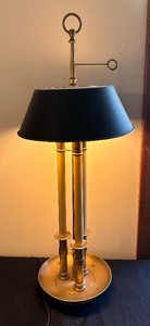 lot 346 image: Vintage Lamp with Brass Details