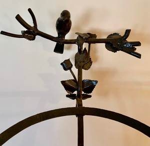 lot 263 image: Elegant Wrought Iron Plant Stand