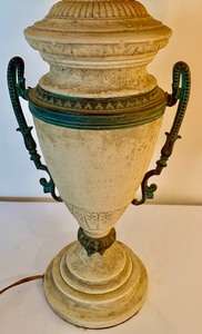 lot 275A image: Large Ornate Urn Style Table Lamp with Shade