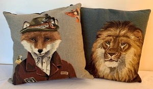 lot 262A image: Awesome Decorative Pillows and Signed Serving Tray