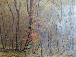 lot 73 image: Framed Scenic Oil Painting by Gretchen Meynke