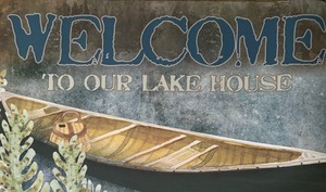 lot 373 image: New Welcome To Our Lakehouse Thick Mat