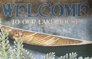 lot 125A image: New Welcome To Our Lakehouse Thick Door Mat