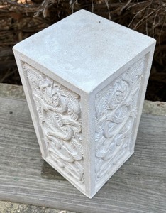 lot 408 image: Asian Style Cement Stand  Pedestal