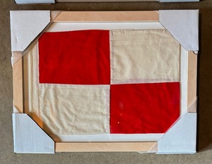 lot 421 image: Two Framed Nautical Flags