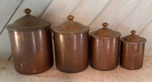 lot 426 image: Four Copper Canisters