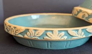 lot 216A image: Pair of Vintage Clay City Pottery Pie Plates