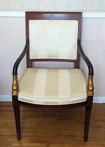 lot 206 image: Elegant Mahogany Armchair