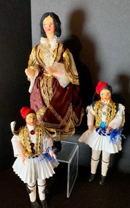 lot 448 image: Vintage Greek Dolls