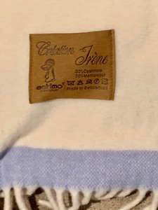 lot 293 image: Eskimo Made in Switzerland Cashmere and Wool Blanket