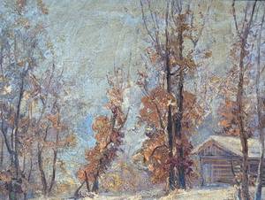 lot 95 image: Framed Scenic Oil Painting by Gretchen Meyncke