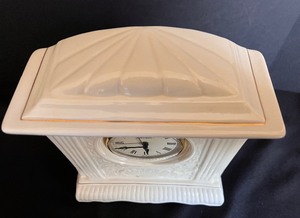 lot 281 image: Belleek Mantel Millennium 2000 Clock - Annual Piece Limited Black Stamp