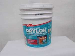 lot 4 image: 5 gallons UGL - Latex base dry lock masonry waterproofer.