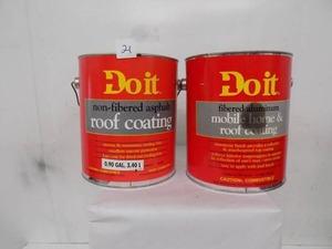 lot 21 image: 2 gal DO IT - Librard aluminum roof coating.