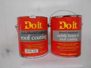 lot 23 image: 2 gal DO IT - Fibered aluminum roof coating