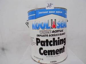 lot 28 image: 115 fl oz - Kool - Seal  instant roof repair,  white acrylic  patching cement