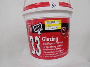 lot 30 image: 1 gal DAP 33 Glazing
