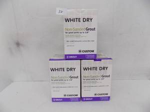 lot 38 image: 15 lbs - Custom no sanded Grout White Dry