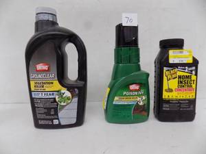 lot 70 image: 3 - Ortho brush killer  Black Flag insect control