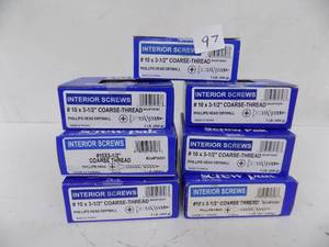 lot 97 image: 7 - 1 lbs Boxes Interior Screws