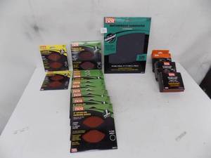 lot 121 image: Sanding disks, belts, wet dry