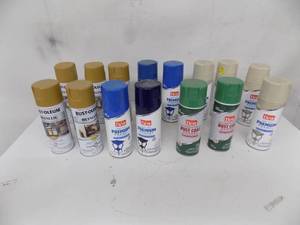 lot 132 image: 15 cans Spray paint