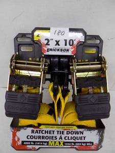 lot 180 image: 2x10 Ratchet tie down