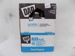 lot 204 image: DAP caulk Alex plus acrylic latex plus silicone
