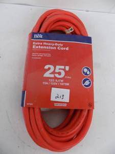 lot 213 image: 25 extra heavy duty extension cord