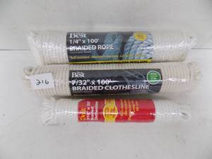 lot 216 image: braided rope