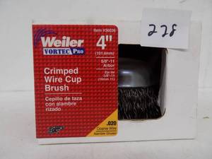 lot 228 image: 4 weilder crimped wire cup brush