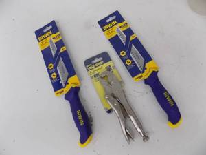 lot 238 image: Irwin tools vice grip- drywall saw