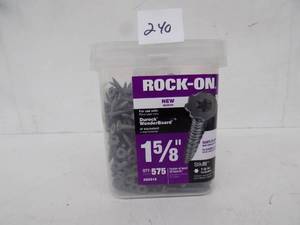 lot 240 image: Rock-on Durock wonder board screws