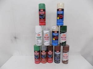 lot 245 image: 11 cans- Do It Best spray paint (mix)