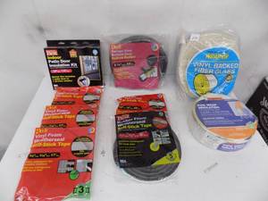 lot 256 image: Pipe wrap insulation  weather seal tape  garage door bottom seal