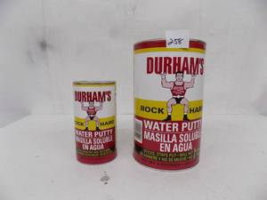 lot 258 image: Durhams rock hard water putty