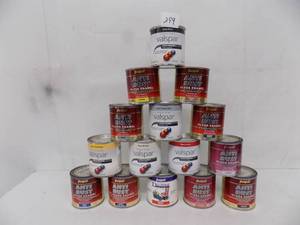 lot 299 image: 15- 12 pints Valspar enamel paint