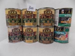 lot 300 image: 16- 12 pints ZAR wood stain