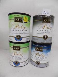 lot 306 image: 4 qts ZAR poly satin