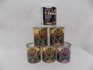 lot 308 image: 6 qts ZAR satin stain (mixed)