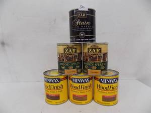 lot 310 image: 6 qts ZAR minwax stain (mixed)
