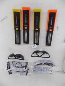 lot 313 image: Safety glasses  Workbrite lights